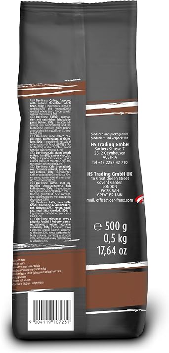 Der-Franz Coffee, flavoured with Chocolate, ground, 2 x 500 g