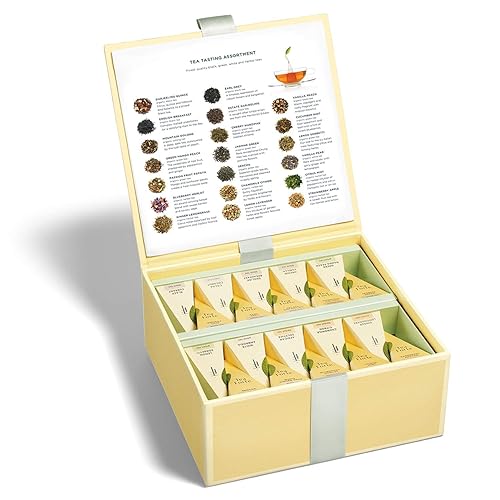 Vista 3 de Tea Forte Tea Chest - Caja con 40 infusores de té en forma de pirámide hechos a mano