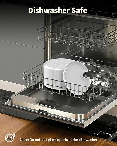 Miniatura 4 de Fuente de agua de cerámica para gatos de 74 oz2.2 L, fuente automática para beber mascotas para gatos de interior y perros pequeños, dispensador de