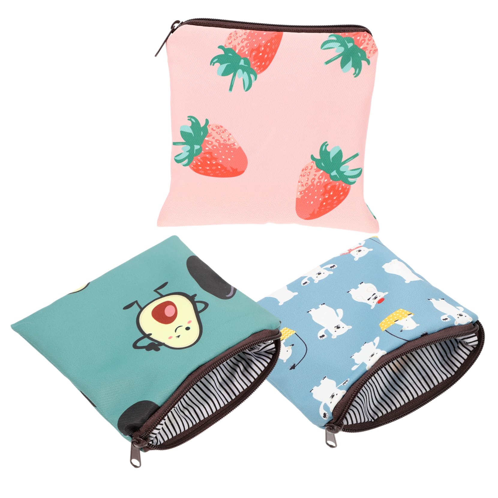 Healvian 12pezzi Assorbenti Design Cartoon Portatile Per Ciclo Custodia Riutilizzabile Per Assorbenti Per Scuola e