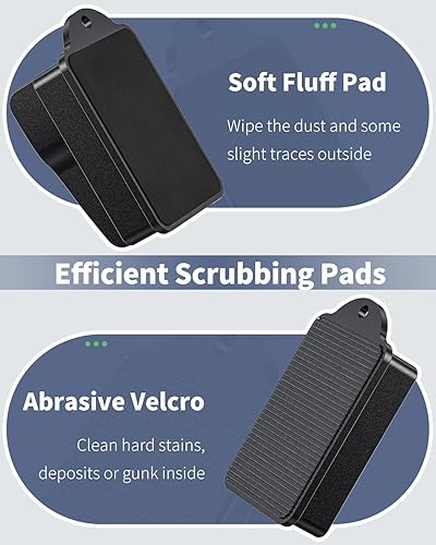 Miniatura 6 de Pawfly Limpiador de vidrio magnético para acuario, cepillo magnético para pecera, raspador Alage para vidrio de 35 pulgadas de grosor (no para