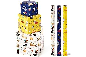Adorable Doggy Gift Wrap for Paw-some Celebrations: WERNNSAI Wrapping Paper Snoopy