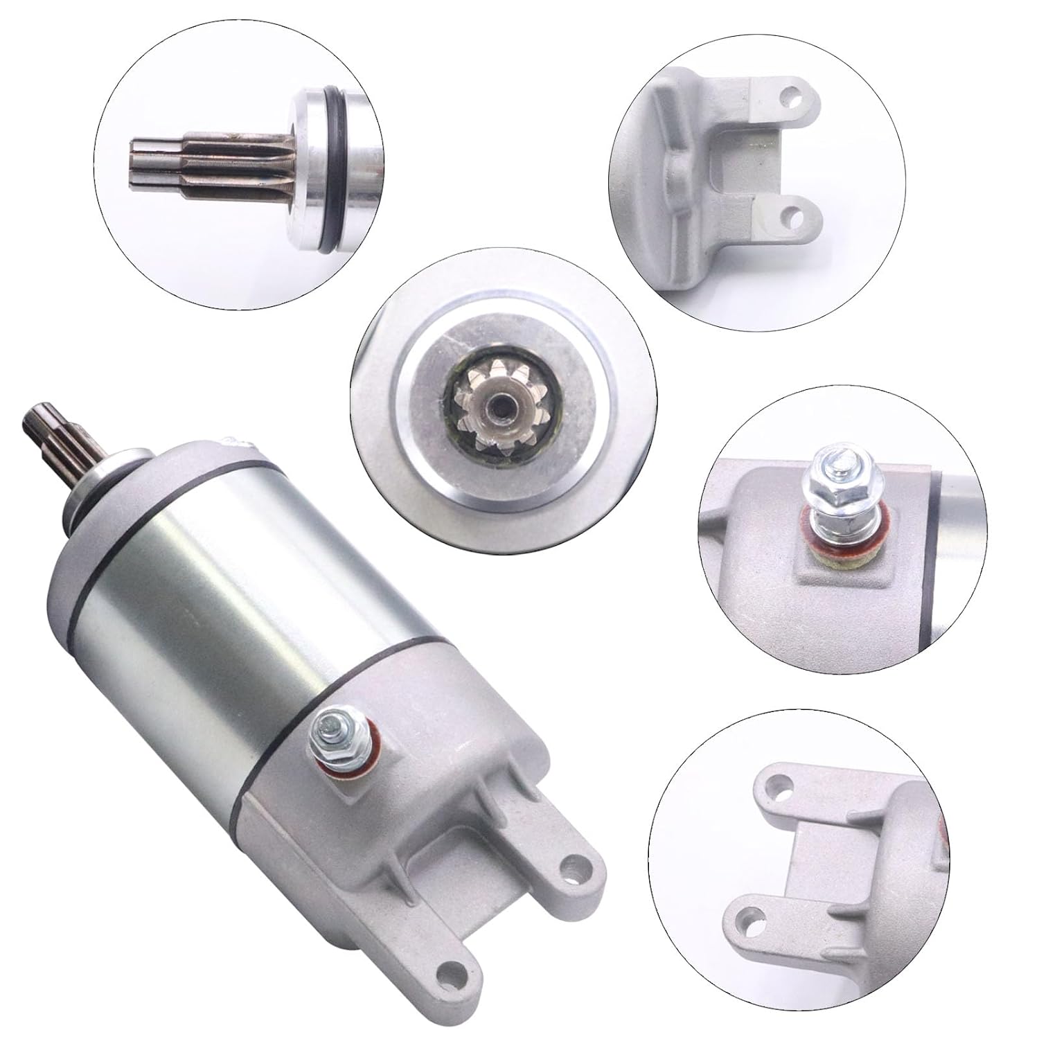 Starter Motor Compatible with Honda FourTrax 300 TRX300 TRX300FW ATV 1988-2000 TRX250 1987 ATC250 SX ATC 250 ES Big Red 246cc 31200-HC4-023 31200-HC4-033128000-4400 Starter Motor Relay