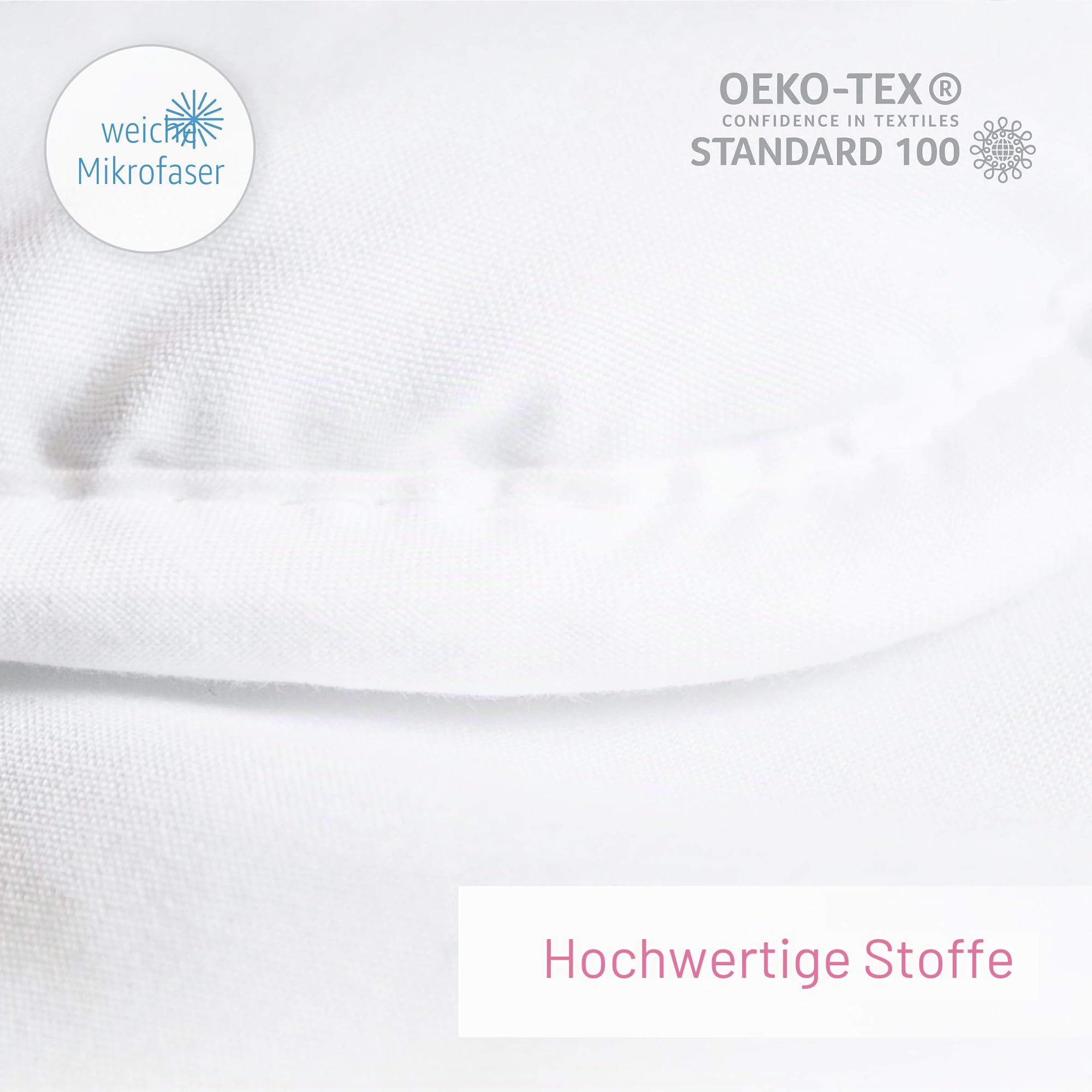Baby Comfort Junior Kleinkind Kinderbett Bettdecke & Flachkissen Füllung Set 150x120cm All Seasonal White Bear Design (12 Monate+)