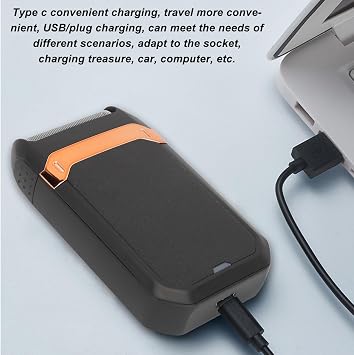 Electricfor Men, 2 in 1 Portable Beard Trimmer, Cordless Rechargeable with Up Trimmer, Wet & & USB Charging, M607