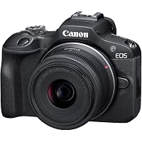 Canon EOS R100 24.1MP 4K Ultra HD Wi-Fi Mirrorless Digital Camera with RF-S18-45mm F4.5-6.3 IS STM Lens Kit