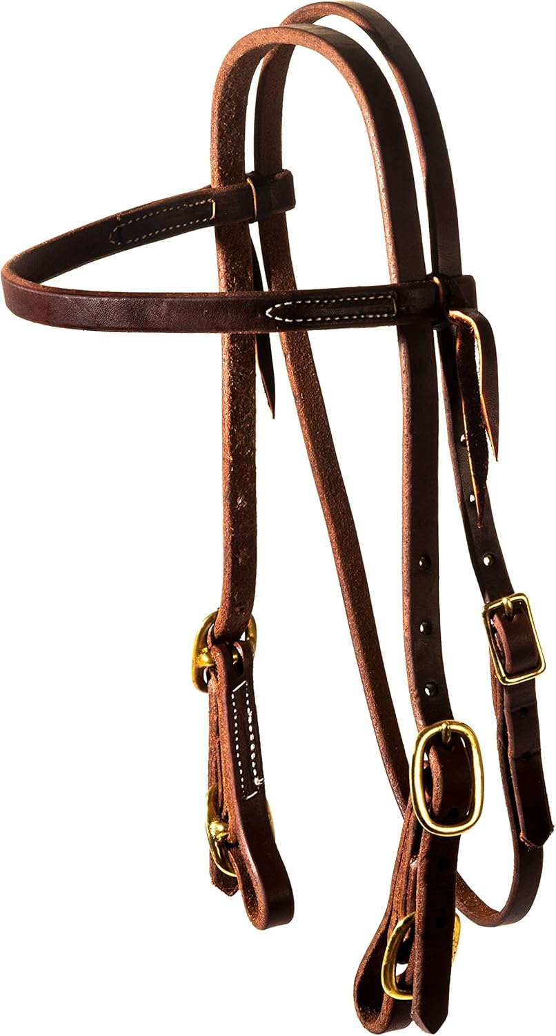 NRS Oiled Four Buckle Browband Headstall N/A N/A