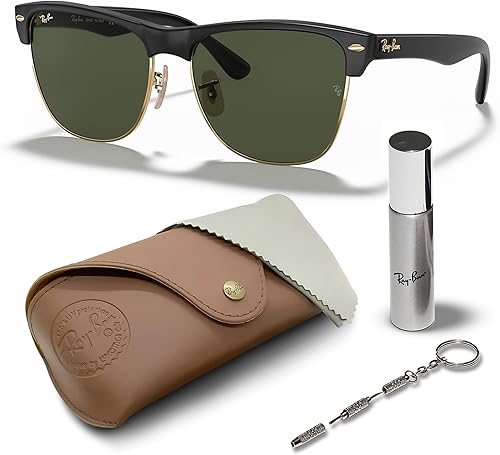 Ray-Ban RB4175 CLUBMASTER OVERSIZED Square Shaped Sunglasses for Men & Women with Official RAYBAN Eyewear Kit