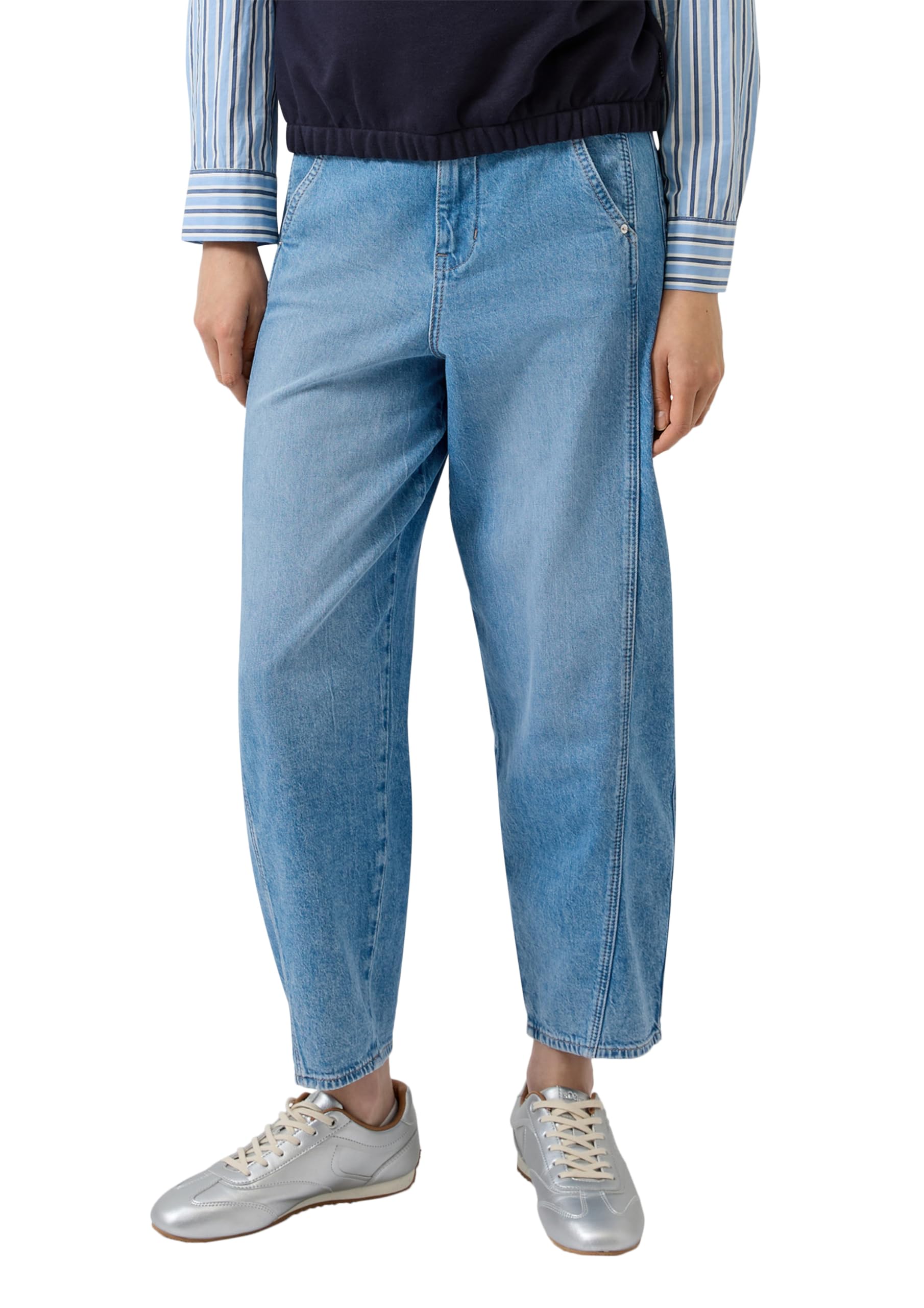 s.Oliver Ankle-Jeans/Relaxed Fit/High Rise/Barrel Leg