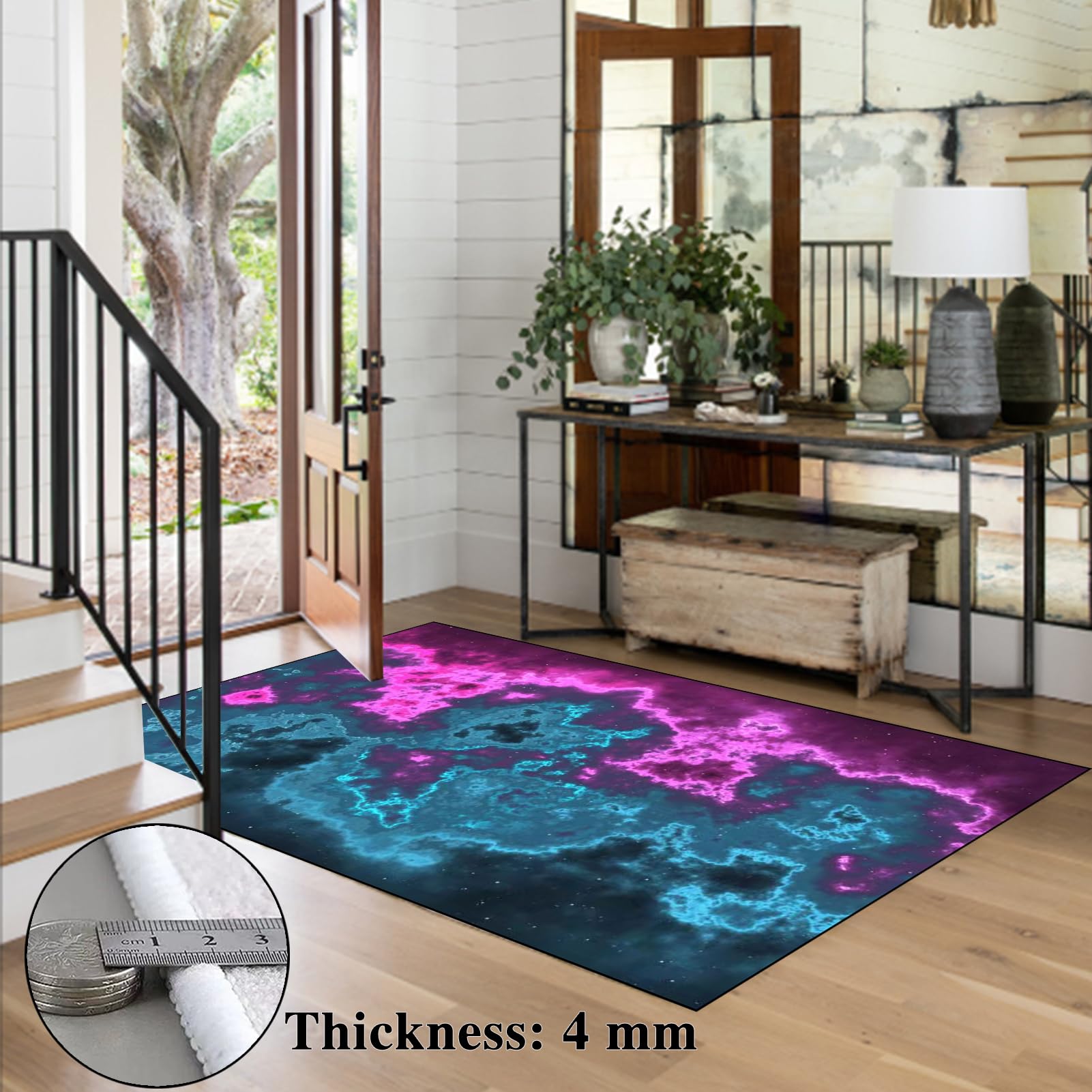 Tappeto Sedia Gaming, Tappeto per Sedia con Ruote, Tappeto Salvapavimento Protezione Parquet e Pavimenti Duri, Tappetino per Sedia da Scrivania per Ufficio, Salotto, Camera da letto 180 x 200 cm