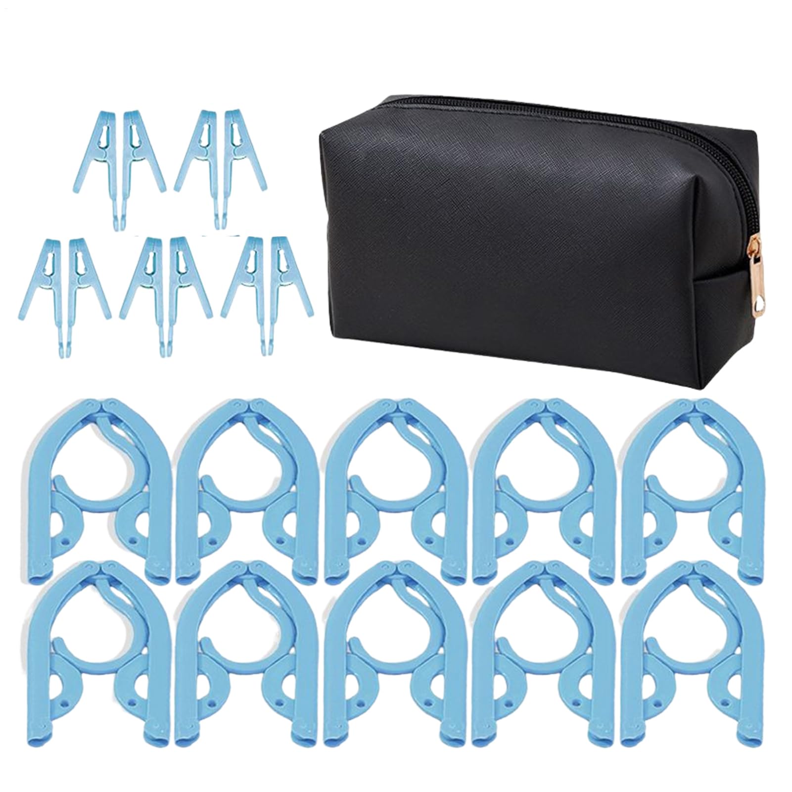 Cintres de voyage pliables et portables pour organisation de placard de chambre