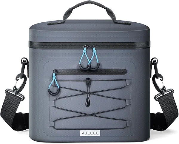Yuleee Cooler Bag, 7/16/30 Can Soft Sided Small Portable Insulated Cooling Pack, Everyday Lunch Cooler, Leakproof Ice Chest for Beach, Camping, Travel, Picnic
