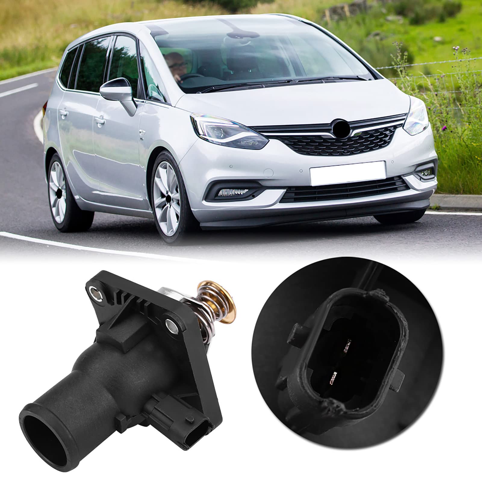 Aramox Termostat z Obudową compatible with Opel Aveo J, Insignia, Mokka, Zafira