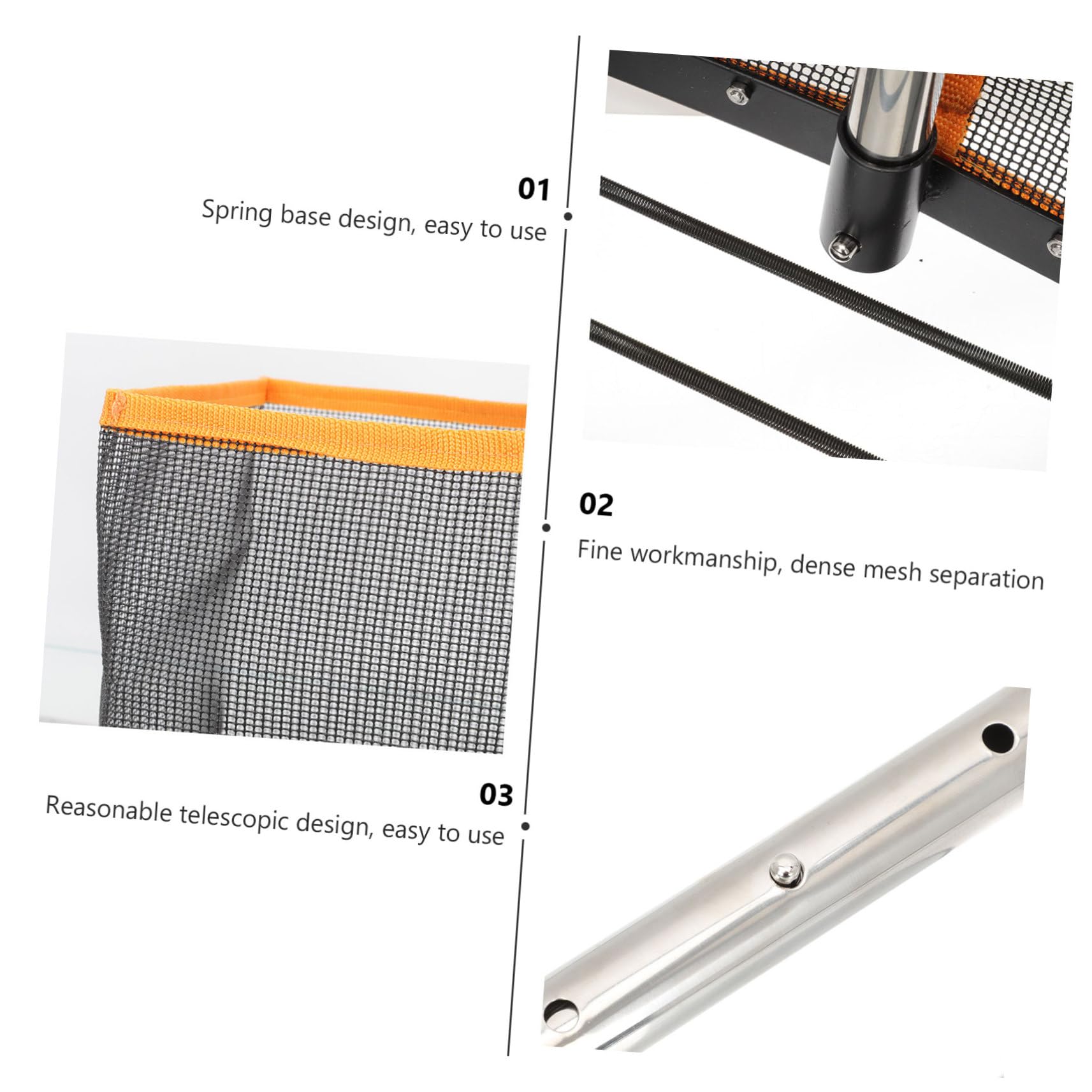 TOYANDONA Raccoglitore Portatile per Palline Pong Strumento con Rete per Allenamento e Facile Usare e Resistente Design Ergonomico