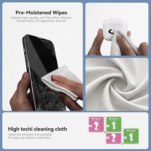 Miniatura 6 de Kit de Limpieza para Airpods, Auriculares Bluetooth 3 en 1 Bolígrafo de Limpieza Multifunción y Masilla de Limpieza, para Puerto de Carga de