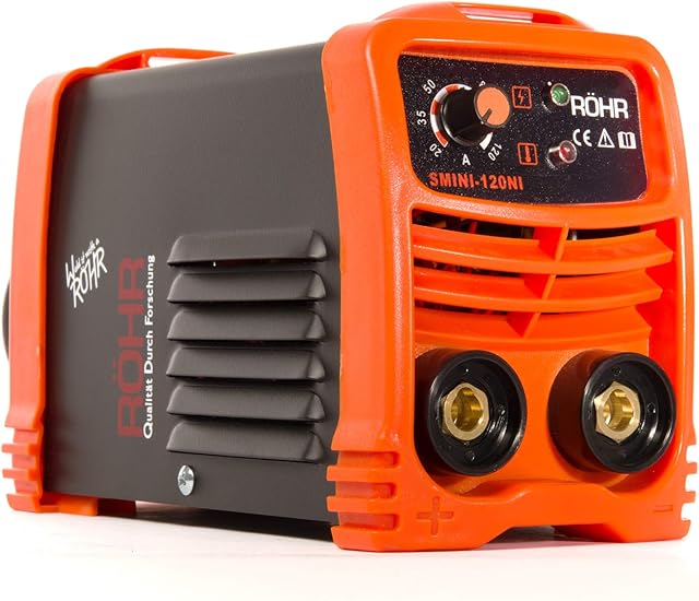 Röhr SMINI-120NI ARC 2 in 1 Welder Inverter Gasless 120 Amp DC Anti-Stick Portable Welding Machine Hot Start MMA IGBT 240V AC - Variety of Accessories Included