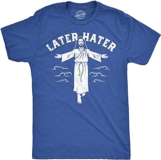 Mens Funny Jesus T Shirts Religious Tees with Funny Sayings Easter Tees for Guys