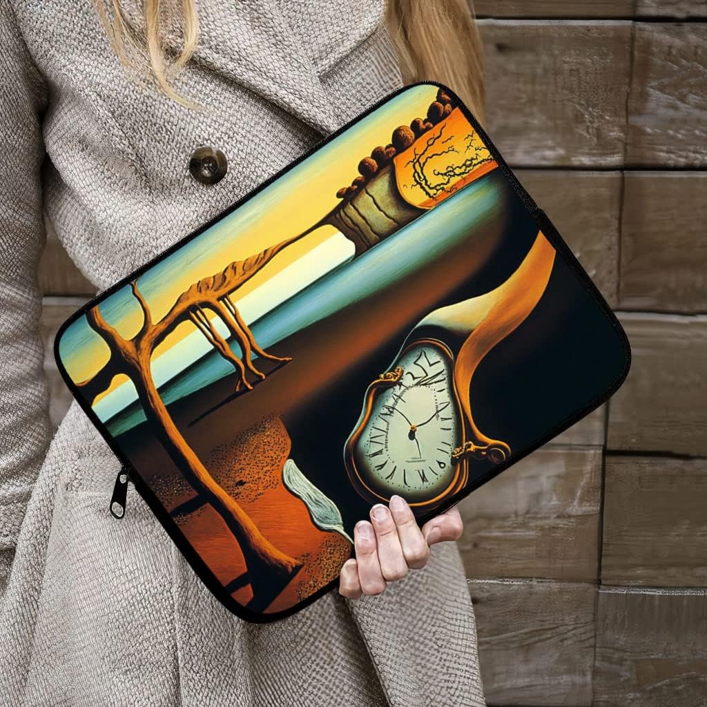 Clock Design iPad Sleeve - Painting Tablet Sleeve - Print Carrying Case - 13 inches