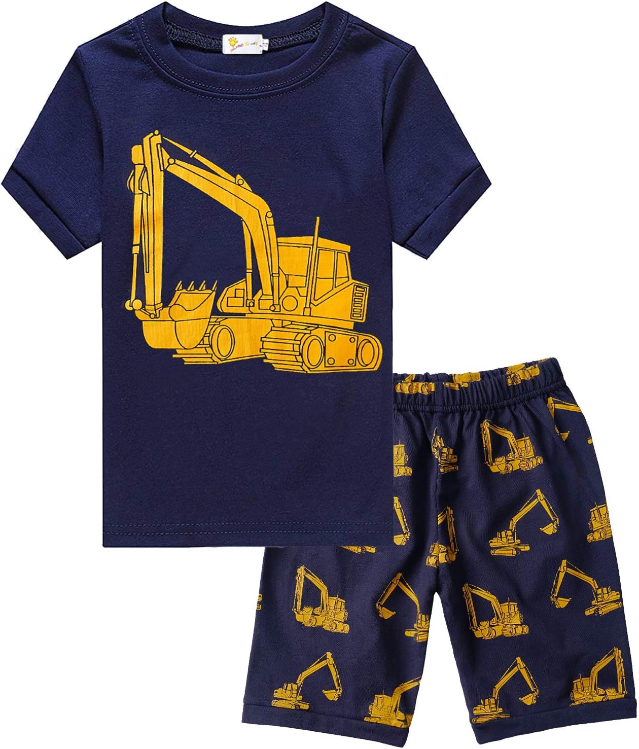 Little HandToddler Boys Pajamas Cotton Summer Pjs for Boy Jammies Dinosaur Train Sleepwear Short Sets