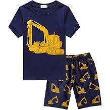 Little Hand Toddler Boys Pajamas Cotton Summer Pjs for Boy Jammies Dinosaur Train Sleepwear Short Sets