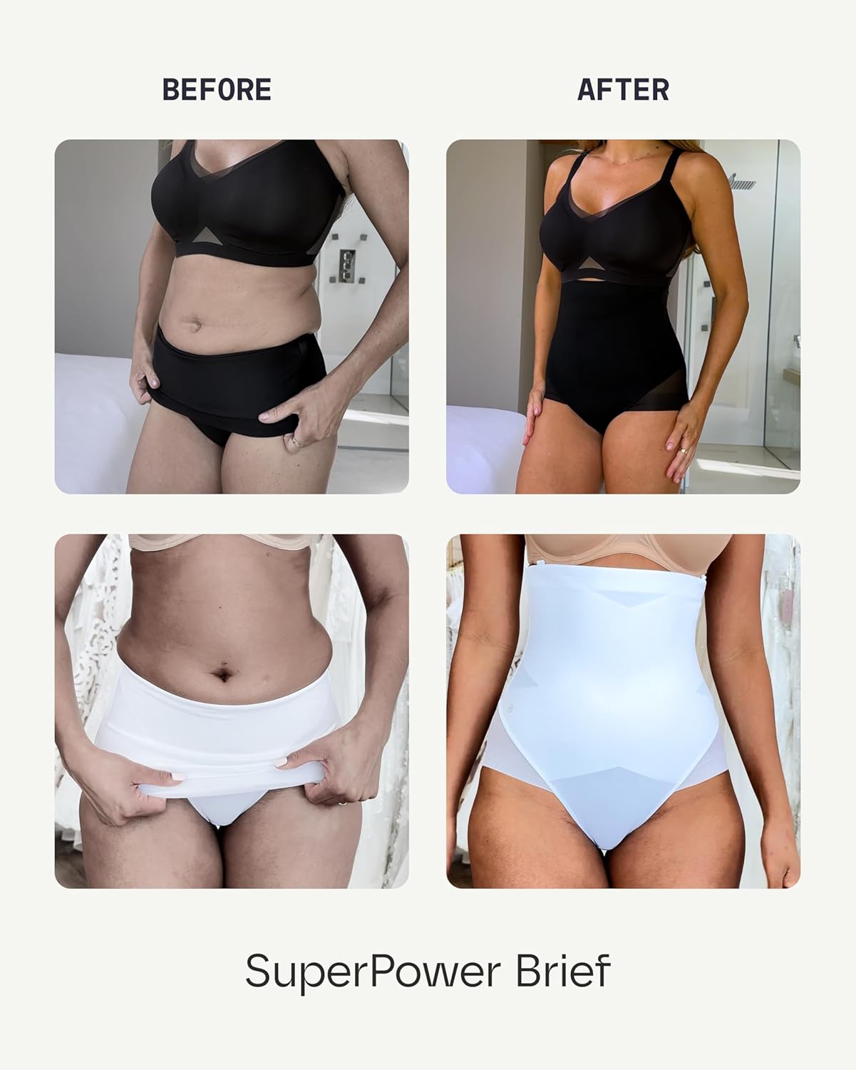 HONEYLOVE Shapewear for Women - SuperPower Brief - High Compression Waist Shaper