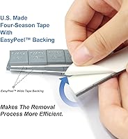 Vista 3 de CKAuto 4 cajas, 960 unidades, 0.25 onzas, color gris, adhesivo para pesos de rueda, automóviles, camiones, SUV y motocicletas, perfil bajo, 60