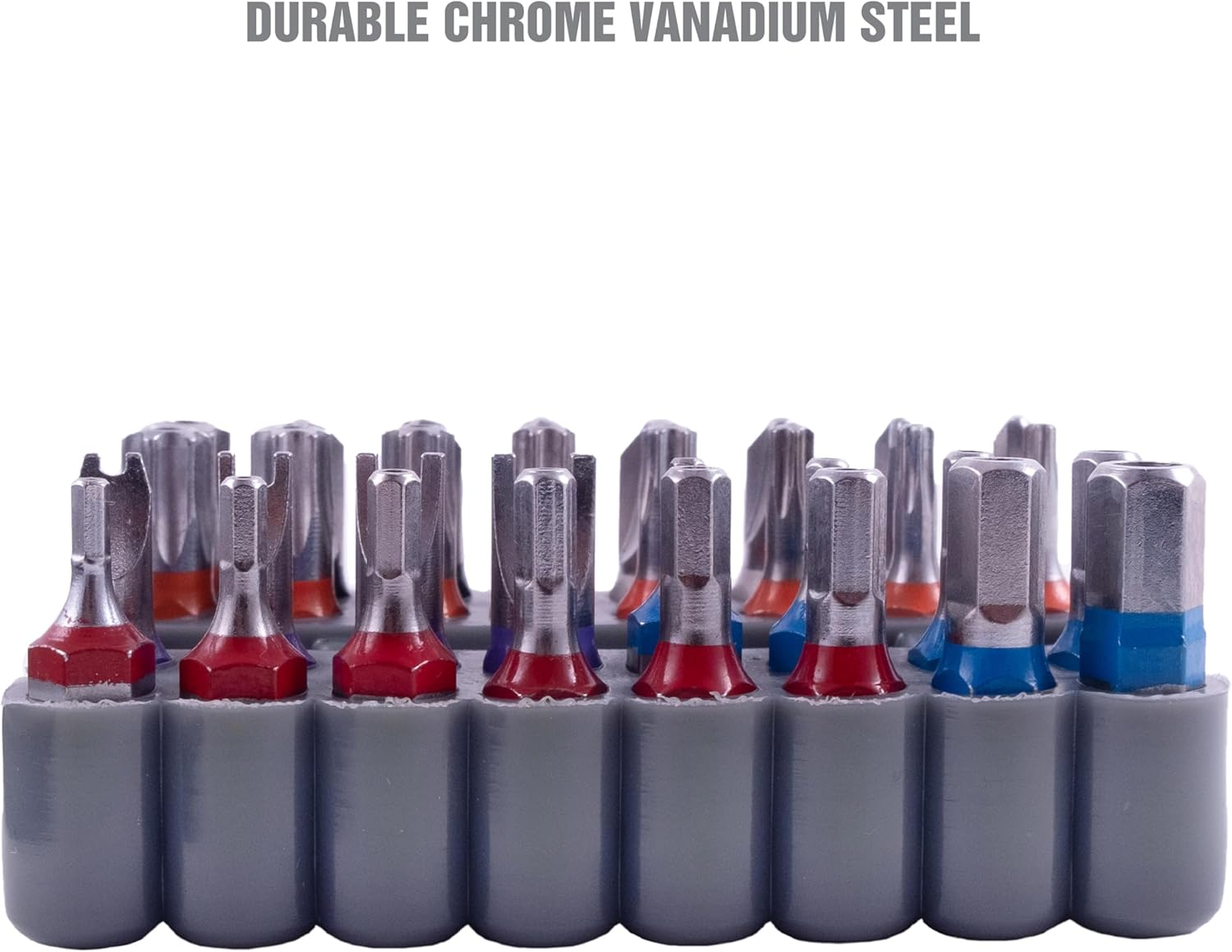 OEMTOOLS 25959 33 Piece Security Bit Set, Includes Spanner, Tri-Wing, Torq, Hex Security, and Tamper Proof Star Security Bits with 1/4 Inch Hex Bit Holder