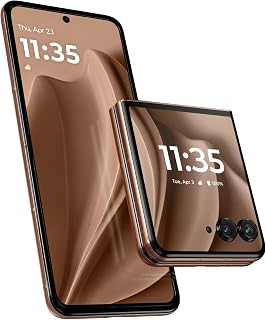 Motorola Unlocked Razr+ 2025 Mocha Mousse 12/256GB Smartphone