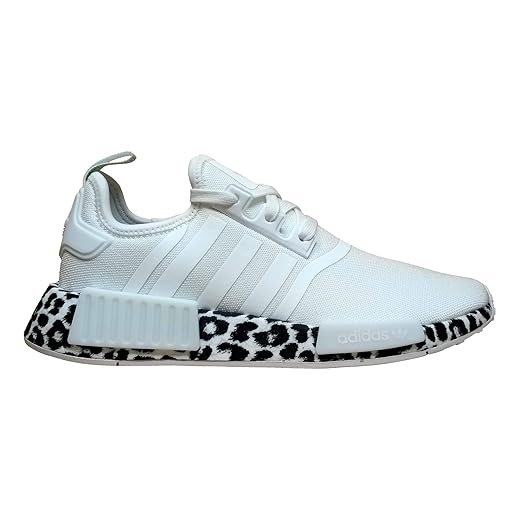 adidas Originals Women's NMD_R1 Sneaker (White Black Leopard Print, 9)