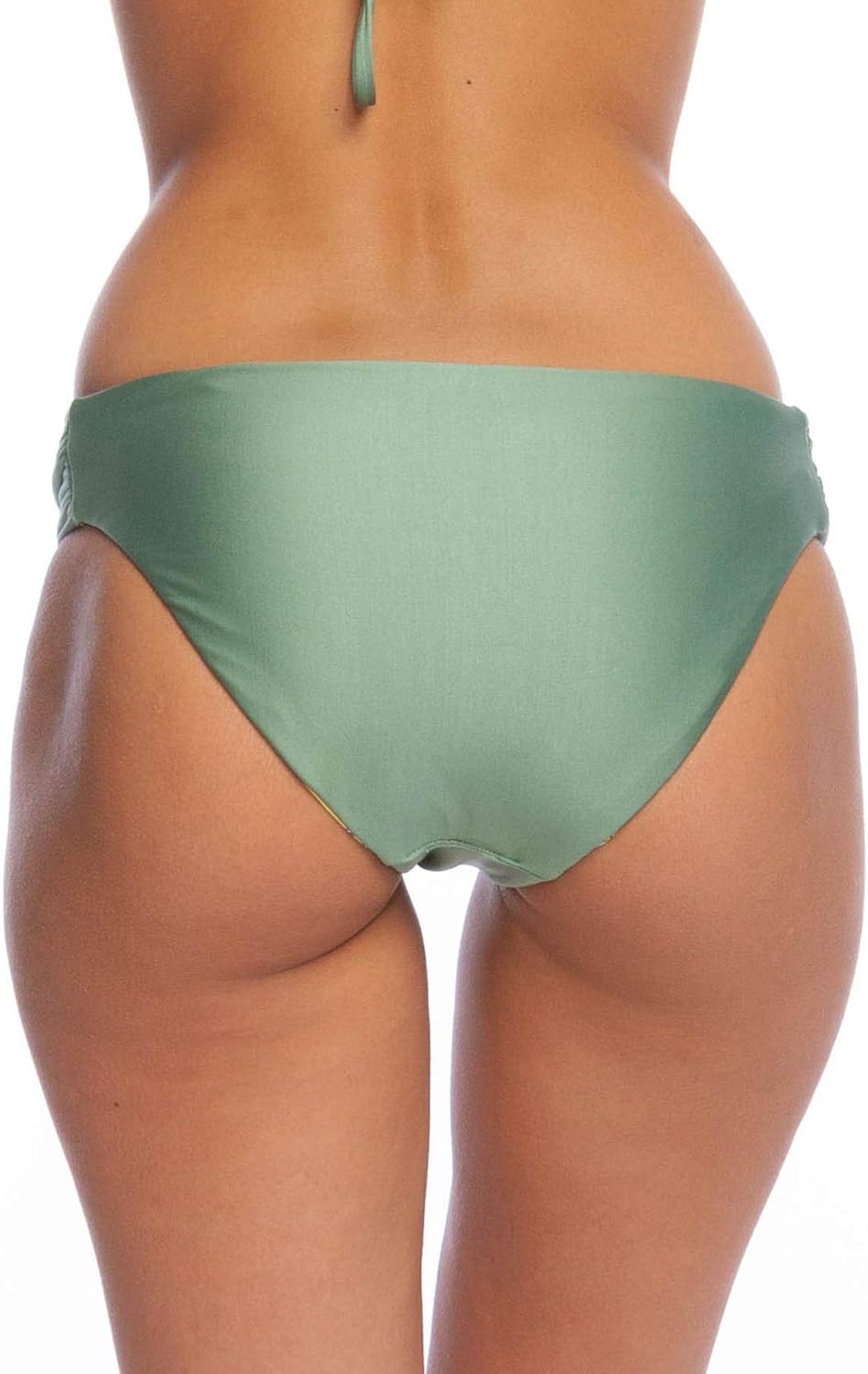 Lucky Brand Women's Side Shirred Hipster Bikini Swimsuit Bottom