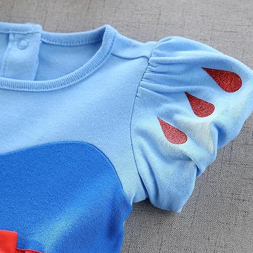 Miniatura 36 de Dressy Daisy Mameluco de princesa para disfraz de Halloween, cumpleaños, traje con diadema para bebé niña