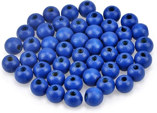 Miniatura 6 de AD Beads - Piezas de madera con agujero para hacer pulseras, joyas, lámparas decorativas, collares, cuentas de rosario de madera grandes, cuentas