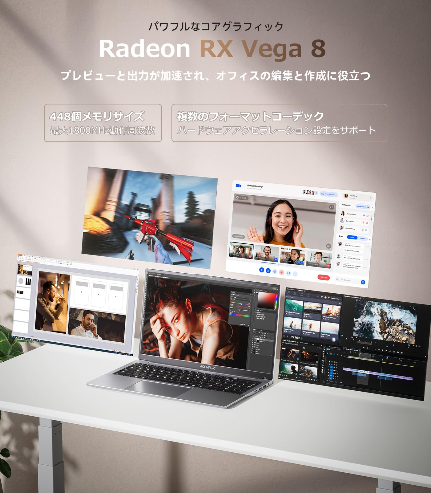 Amazon.co.jp: ACEMAGIC Notebook Computer Ryzen 7 7730U Laptop PC