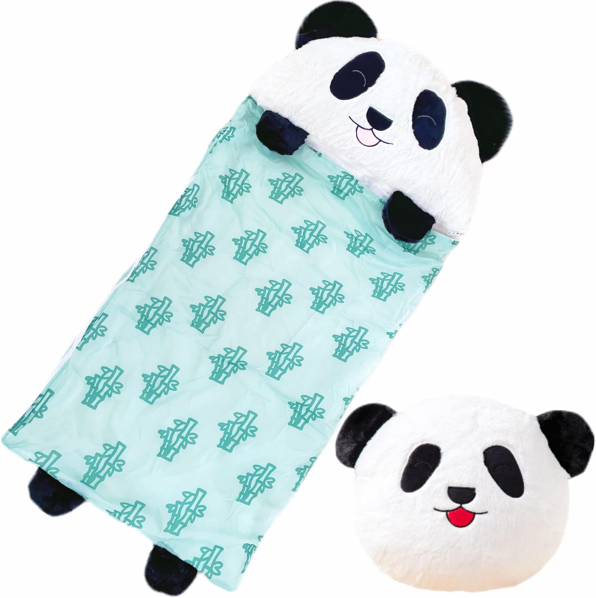 Happy Kids Sleeping Bag for Girls, Boys, Kids, Animal Bags, Sleepy Sack, Comfy, Cozy, All Seasons, Sleeping Bag with Pillow, Soft Pillow, Nap Mat, Warm Cotton Plush, Size 63 inch *24 inch