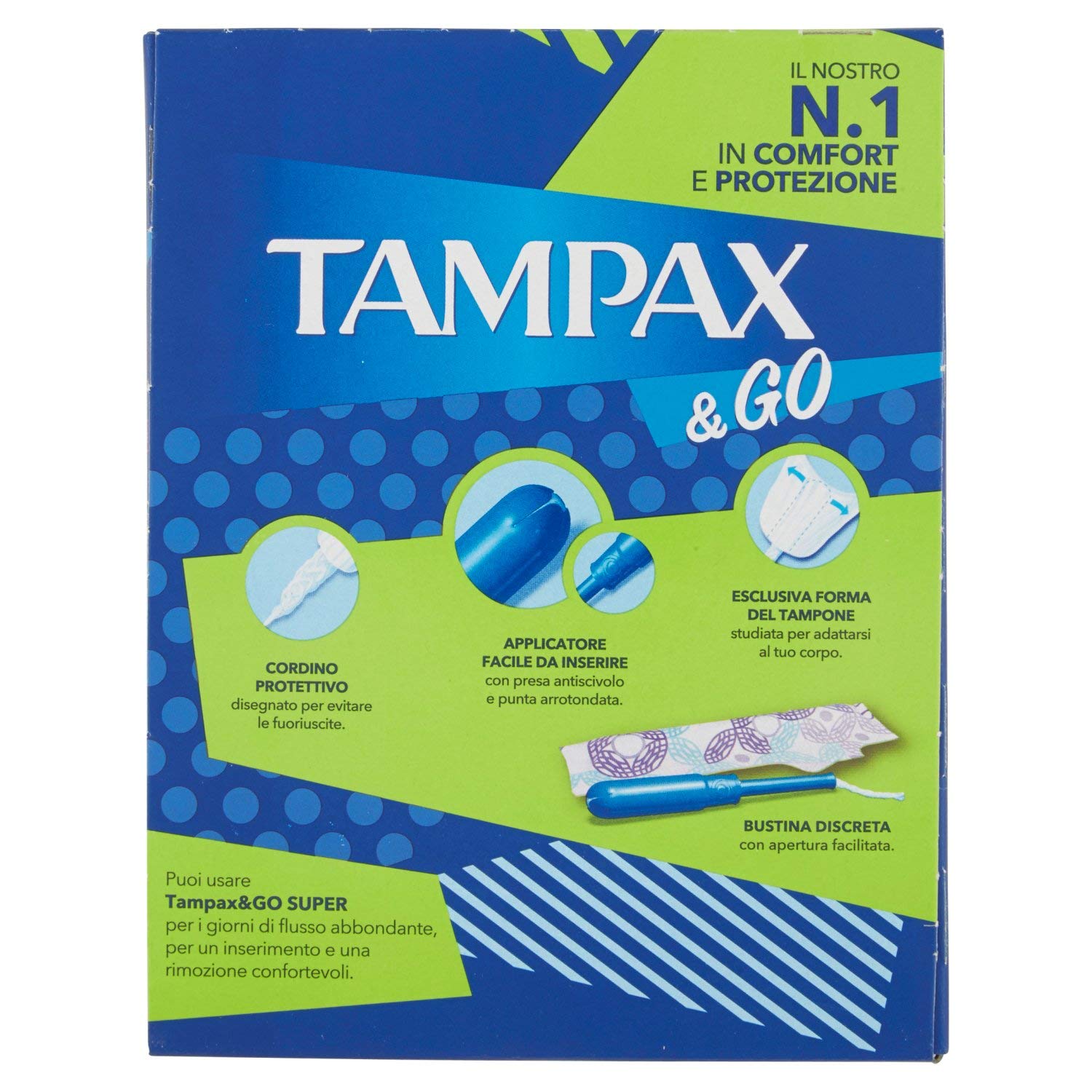 Tampax i Go super tampony, 18 sztuk (1 opakowanie)