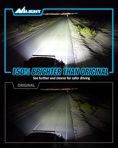 Vista 15 de Nilight Bombillas de xenón HID D1S para faros delanteros, bombilla D1S de 6000 K de haz alto y bajo de xenón de repuesto para automóviles de 12 V