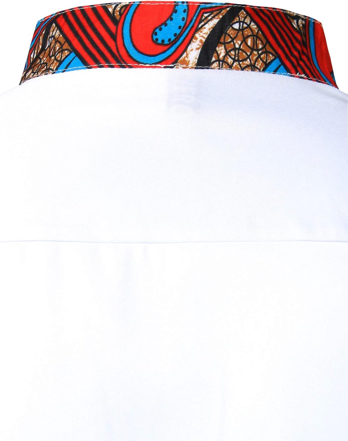 Vista 5 de ZEROYAA Camisas de cuello mandarín con botones de manga larga y botones para hombre