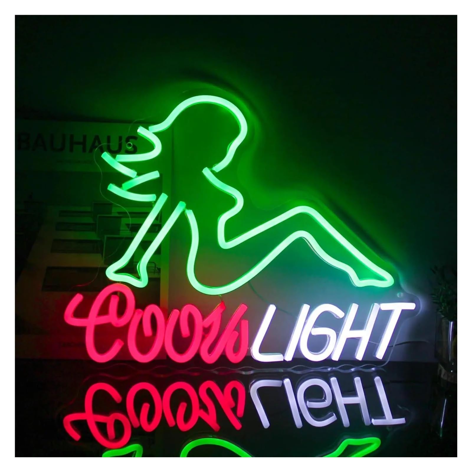 LEMST Signs Lamp Sign Lady Neon Light Sign for Bar Wall Art Bedroom Beer Pub Restaurant Clubnight Party Decor 39x30cm