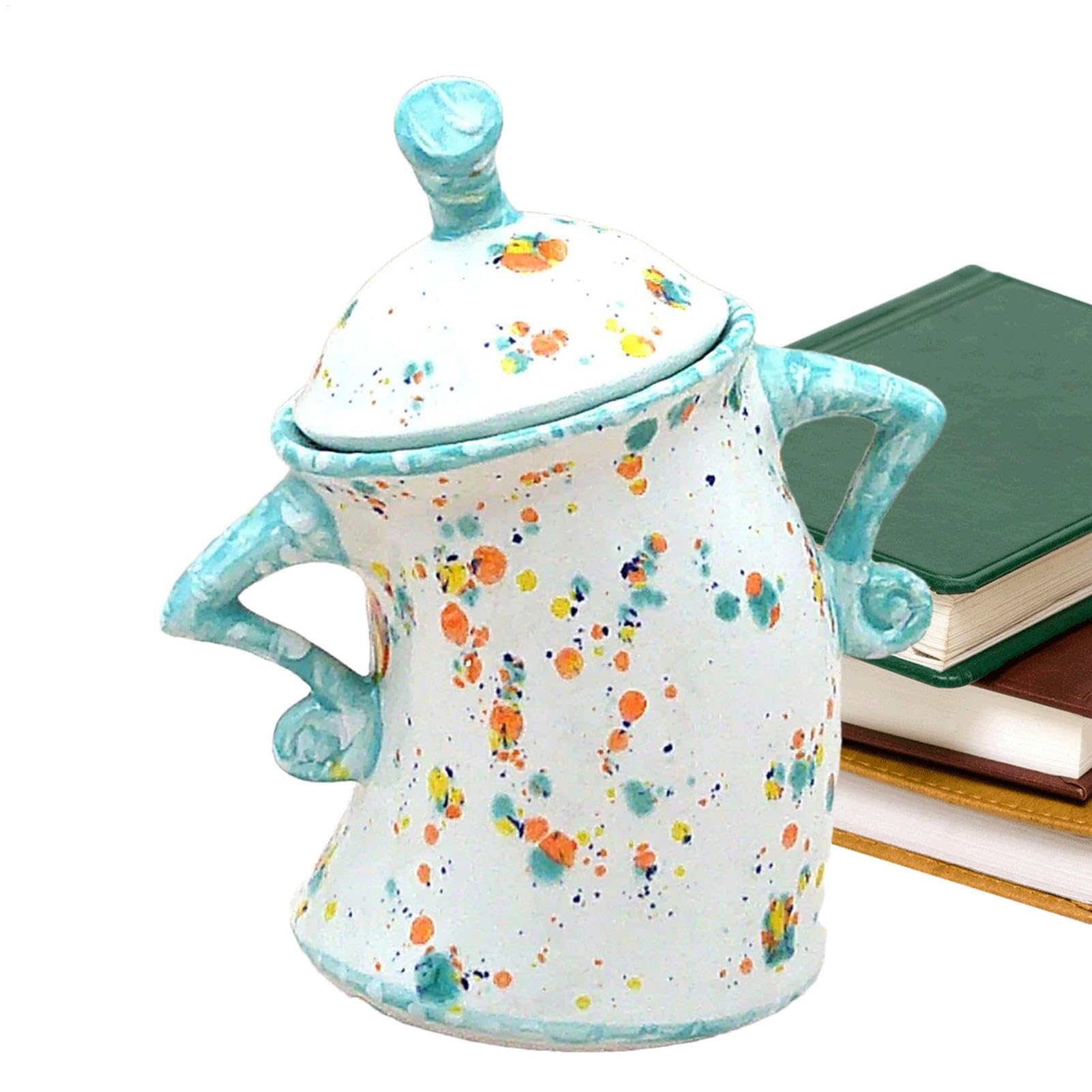 ETUCYNG Canister With, Fun Sassy Teapot, Creative Personality Jars - Snacks, Coffee, Tea, Cookies