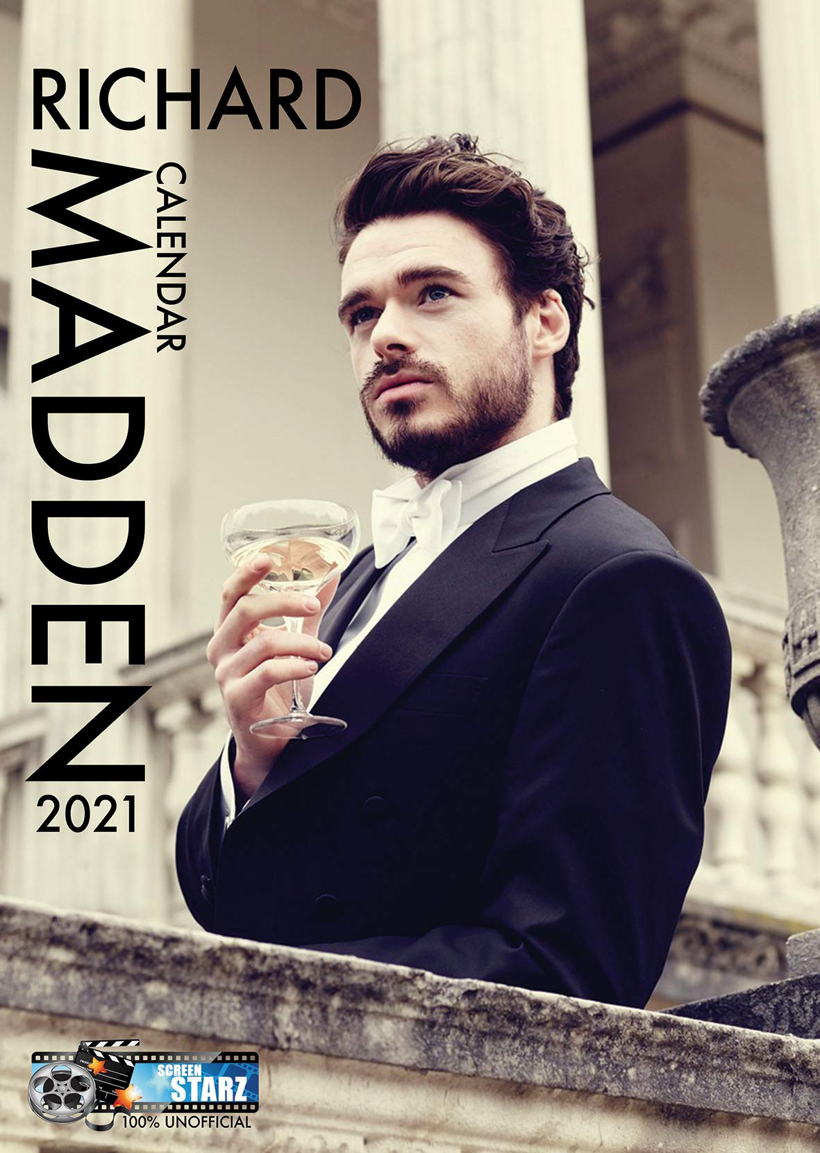 Richard Madden The Bodyguard TV Star & The New James Bond ? 2021 Hollywood Idols A3 Wirobound Calendar