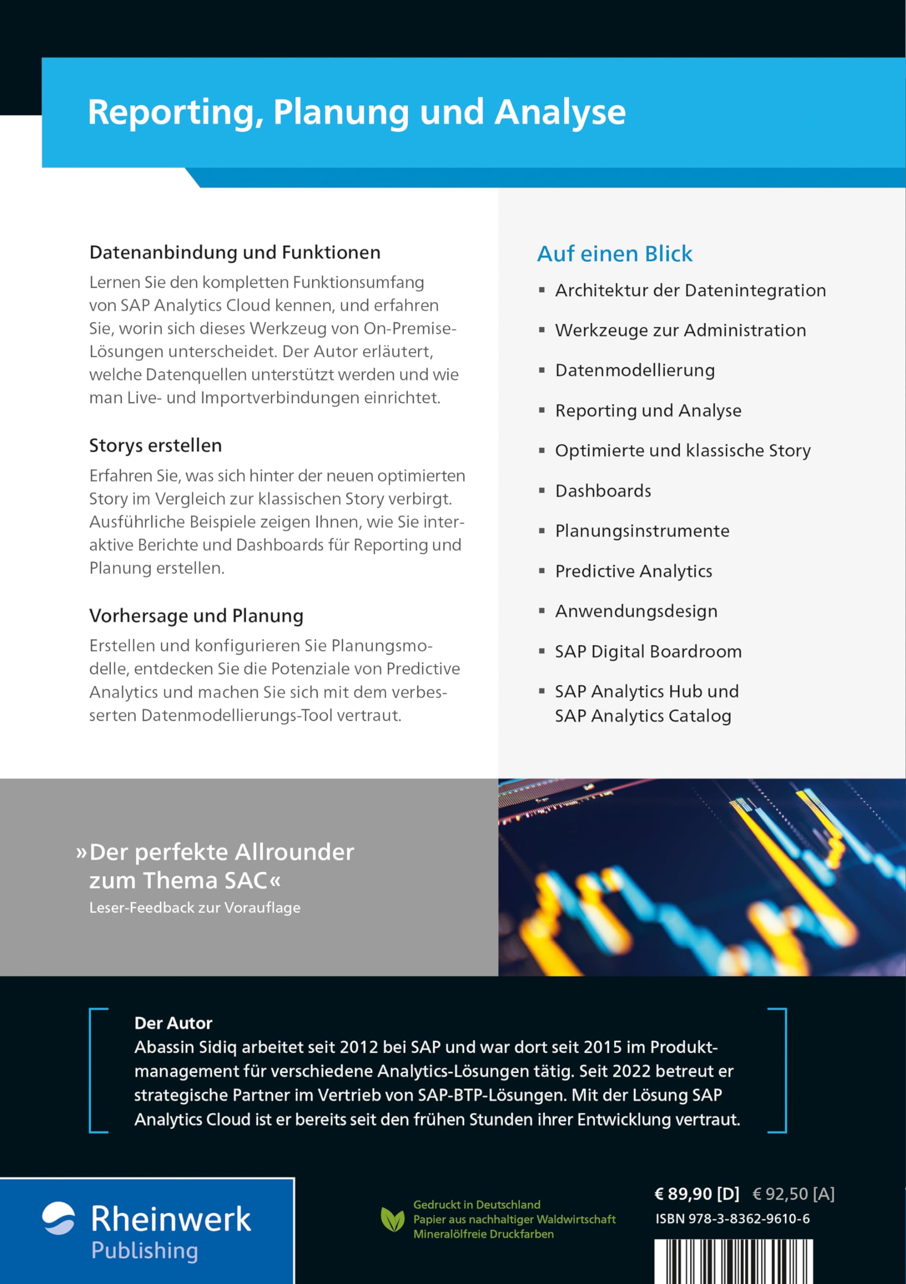 SAP Analytics Cloud: Das Praxisbuch für Reporting, Planung, Predictive Analytics und Anwendungsdesign (SAP PRESS)