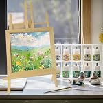 10 Pack Blank Wood Canvas 8 x 8 inch Unfinished Wooden Canvas Board Wooden Painting Panels Wooden Canvas Board for Painting Painting Pouring Burning and DIY Craft Projects