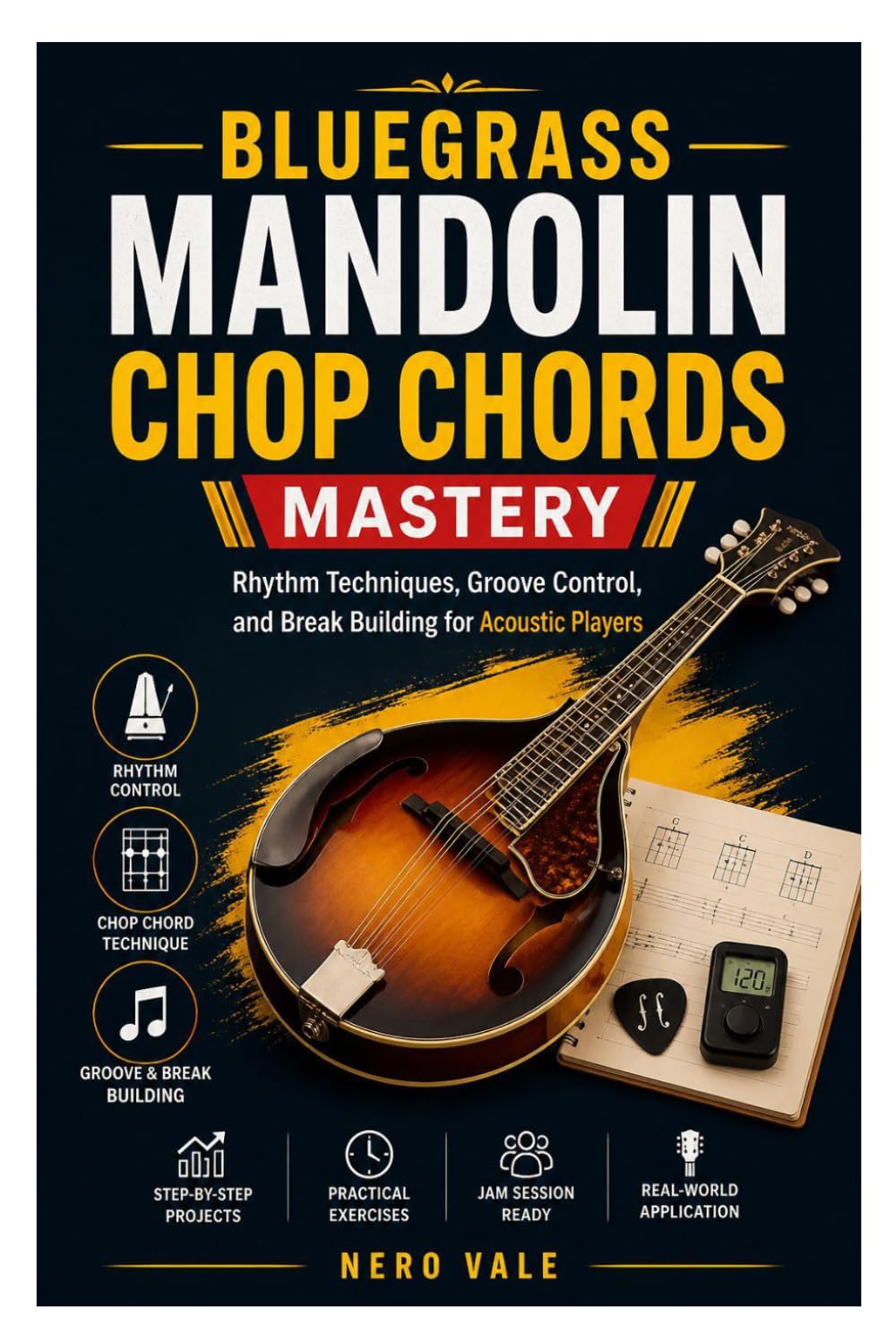 BLUEGRASS MANDOLIN CHOP CHORDS MASTERY: Rhythm Techniques, Groove Control, and Break Building for Acoustic Players
