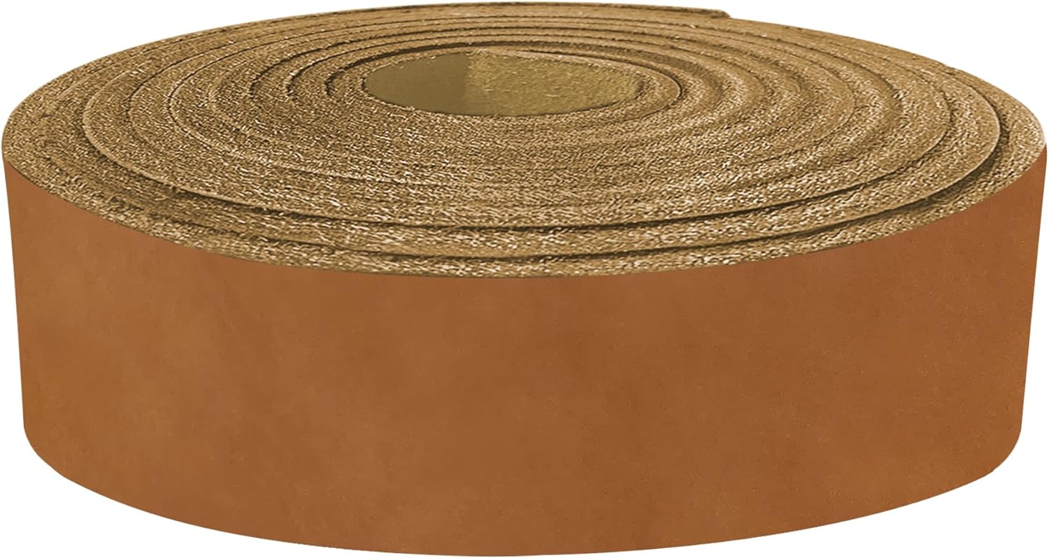 ELW 5-6 oz (2-2.4mm) Latigo Leather Belt Grade Straps | Size: 1.75"x84" (4.5x213cm) | Tobacco Brown | Full Grain Cowhide, Heavy Duty Holsters, Sheathes, Harness, Saddle, Guitar Straps, Crafts