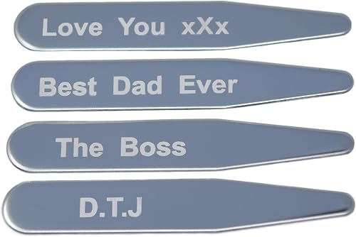 2 Pairs of Engraved Cutaway Collar 