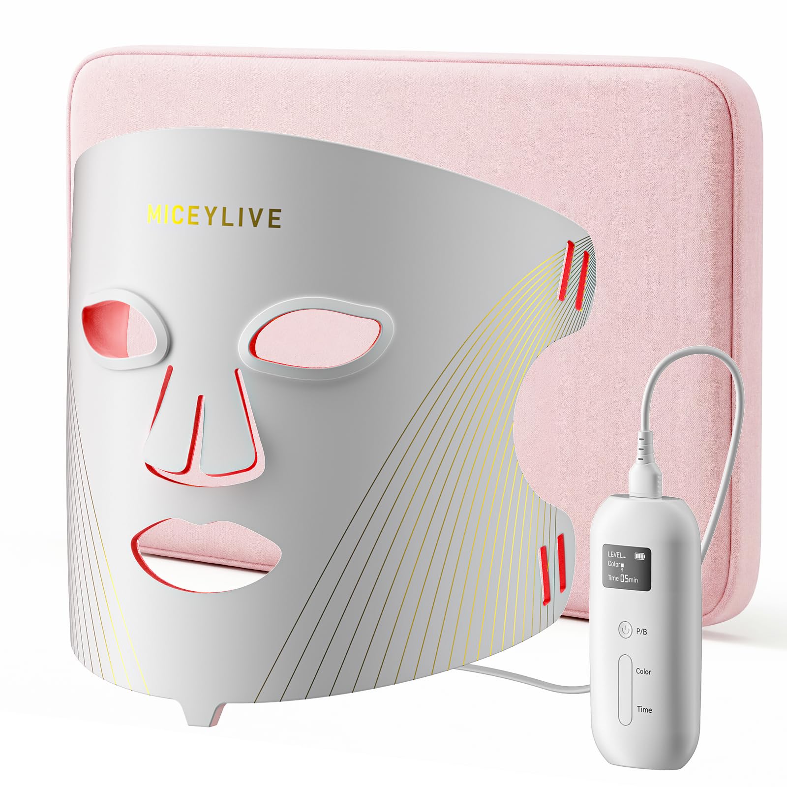 MICEYLIVE Red Light Therapy for Face (light pink)
