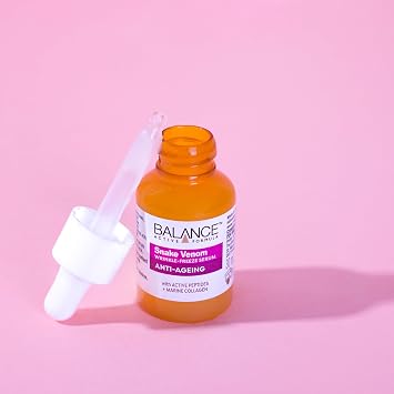 Balance Active Formula Snake Venom Anti-Ageing Wrinkle-Freeze Serum (30ml) - Lines & Wrinkles Appear Reduced. Smoothes Appearance of Crow's Feet. (Pack of 2)