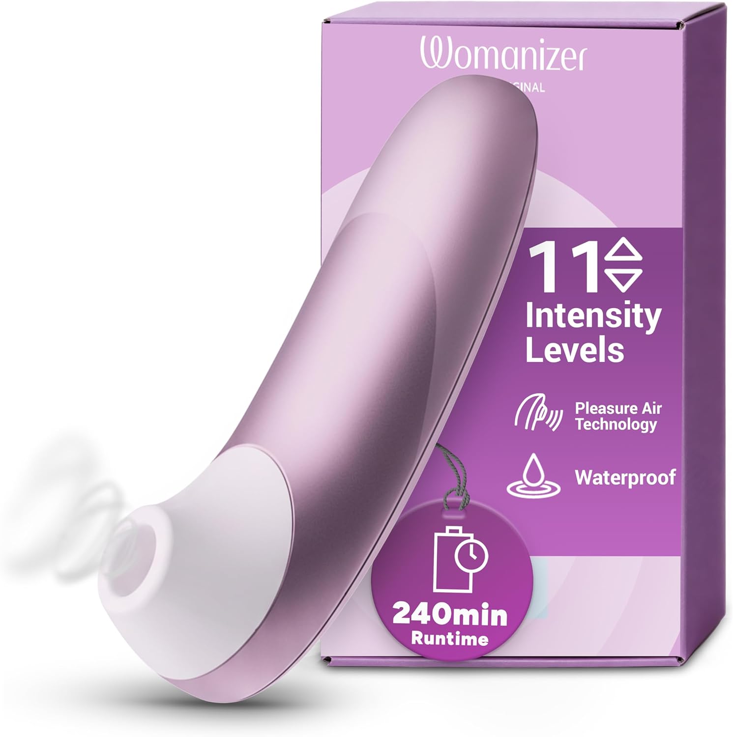 Womanizer Pro Clit Sucker Adult Toys | Clitoris Vibrator for Women & Couples | Vibrating Sex Toy | Clit Stimulator for Woman with 11 Suction Speeds | Waterproof Clitoral Stimulation Massager | Lilac