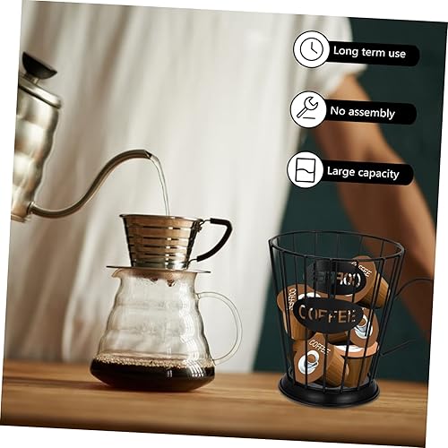 Miniatura 5 de Cesta de almacenamiento Cesta para servir fruta, soporte para cápsulas, organizador de estación de café, taza de almacenamiento de café, taza de