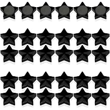 Fridge Magnets - 30 Pcs Refrigerator Magnets Strong Small Whiteboard Magnet, Heavy Duty Mini Magnets for Kitchen, Locker, Office, Classroom & Office Use - Decorative Cute Magnet Star, Black